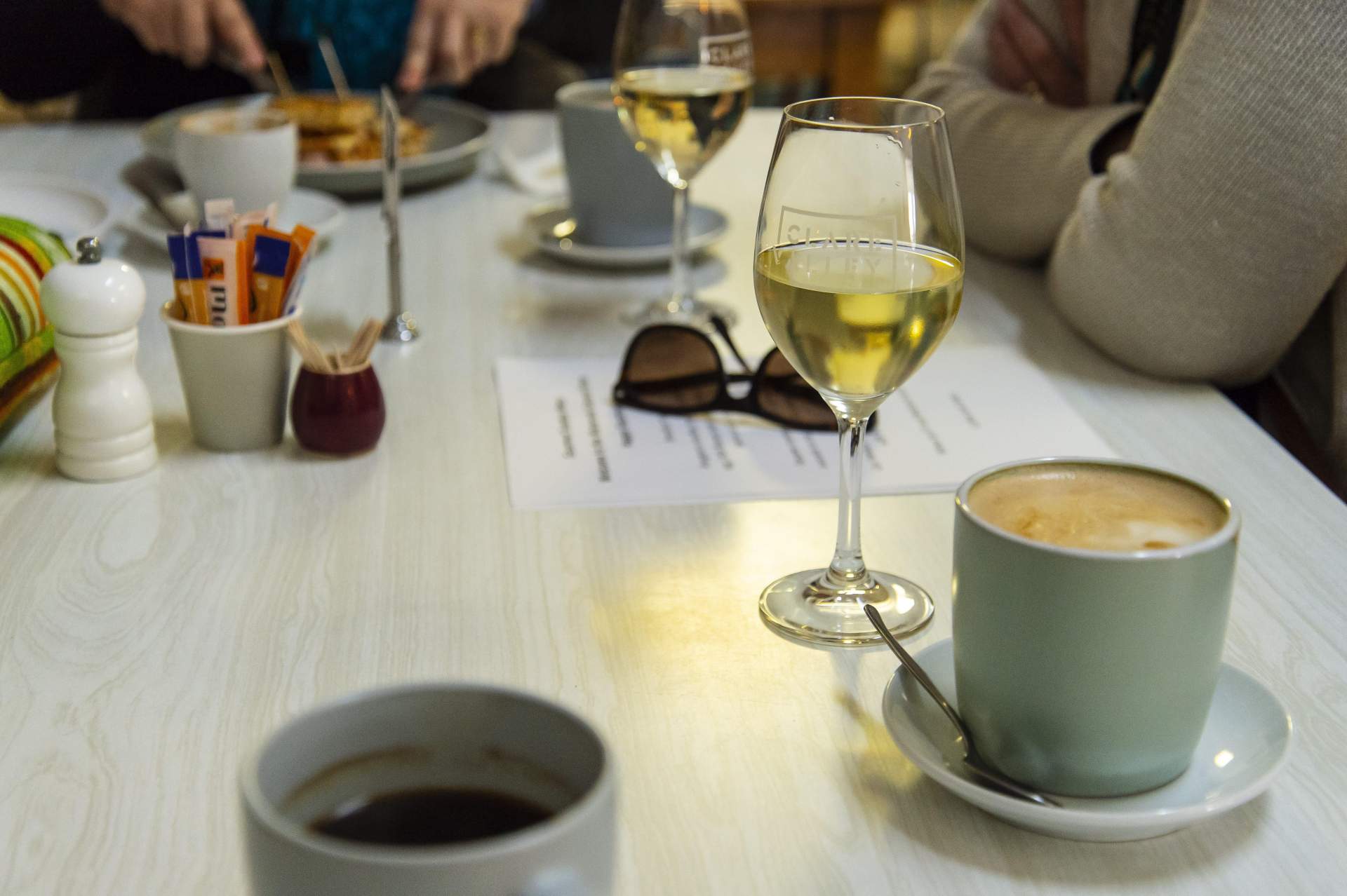 Wine and coffee
